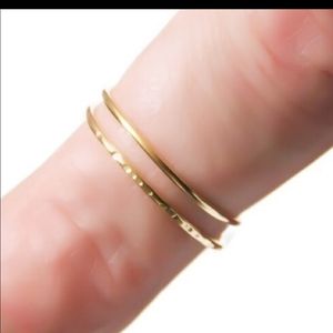 2 Texture 2 Wrap Knuckle (Midi) Ring